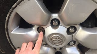 Locking nut lug nut removal wheel without key [upl. by Akira]