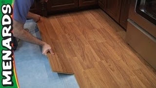 How To Install Laminate Flooring  Menards [upl. by Adeirf]