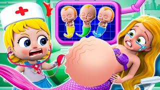 Rescuing a Pregnant Mermaid🧜‍♀️  Pregnant Mermaid Song  More Nursery Rhymes amp Kids Songs [upl. by Gregrory]