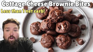 Fast amp Easy Cottage Cheese Keto Brownie Bites  Simple delicious Keto dessert Ready in 20 minutes [upl. by Newberry]