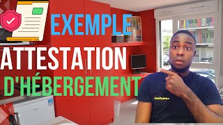 Comment faire lattestation dhébergement exemple dattestation dhébergement visa campus France [upl. by Ycnay]