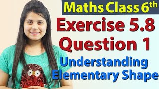 Q 1  Ex 58  Understanding Elementary Shape  NCERT Maths Class 6th  Ch 5 [upl. by Sprague]