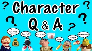 CHARACTER QampA Jeffy Goodman Shrek Black Yoshi Jackie Chu [upl. by Campman186]