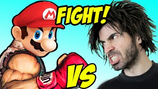 MARIO COMBAT vs The Worlds Worst Gamer [upl. by Lancaster986]