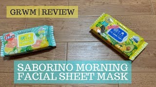 GRWM  SABORINO SHEET MASK REVIEW  ONEMINUTE MORNING SKINCARE ROUTINE 😱 [upl. by Oenire]