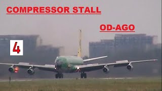 BOEING 707  ODAGO  TMA  compressor stall engine number 4  landing roll  NOISY END  Ostend [upl. by Abey565]