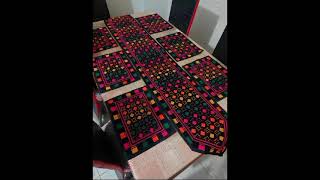 hand made dining cover and printed bedsheets by feary clothes seller [upl. by Eniamert435]