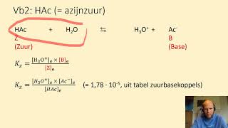 Zuurconstante en ionisatiegraad  voorbeeldopgave VERSIE 3 [upl. by Mikeb]