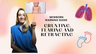 Grunting Flaring and Retracting Common Breathing Problems with Baby [upl. by Laeira651]