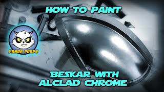 How to Paint Beskar armor with Alcad Chrome [upl. by Garling857]