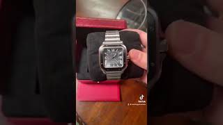 Cartier Santos referenceWSSA0037 unboxing [upl. by Joris22]