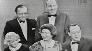 Whats My Line  The panelists spouses Tony Randall panel Dec 25 1960 [upl. by Aicetal]