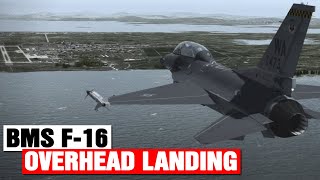 F16 overhead landing in BMS Falcon 437 [upl. by Jarrett502]