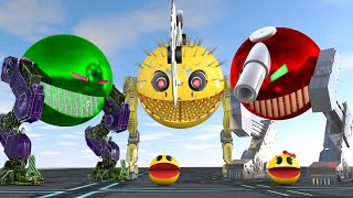 Pacmans Best Adventures Compilation 11  TwoLegged Tank Saw amp Monster Truck Robots [upl. by Litton225]