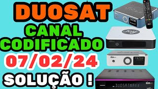 DUOSAT CANAL CODIFICADO RESOLVIDO 070224 [upl. by Keelin]