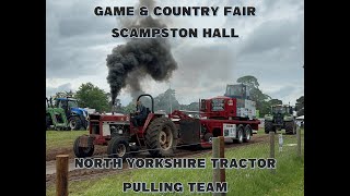 Yorkshire Game amp Country Fair 2022 North Yorkshire tractor pulling team [upl. by Nlocnil]