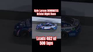 What a Dominant Win for KyleLarson at Bristol Nascar NascarPlayoffs bristolnightrace [upl. by Thorr]