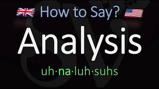 How to Pronounce Analysis CORRECTLY Meaning amp Pronunciation [upl. by Cullin127]