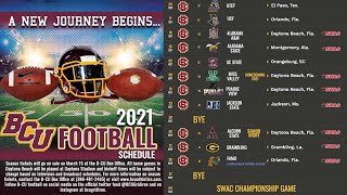 Bethune Cookman Football Schedule [upl. by Farnham]