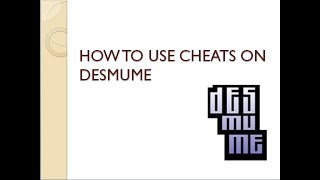 How to use cheats on desmume [upl. by Fishman466]