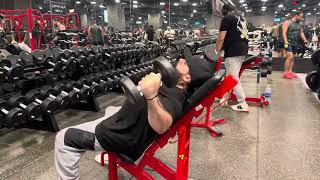 Incline dumbbell chest fly workout workout chestworkout [upl. by Eilahs]