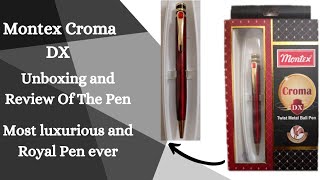 Croma DX Ball penMontex Croma DX Ball penUnboxing and Review Of The Penmost luxurious pen ever [upl. by Adarbil539]