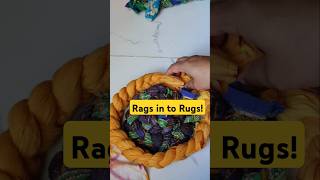 DIY Upcycling magic Transforming old clothes into a beautiful rug [upl. by Lateh]