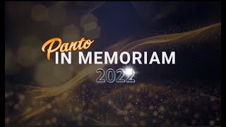 2022 PANTO IN MEMORIAM [upl. by Emoryt]