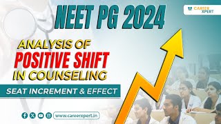 NEET PG 2024  ANALAYSIS OF VE SHIFT IN 2024 COUNSELLING ANALYSIS ON SEAT INCREMENT amp EFFECT [upl. by Aehsan]