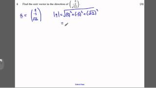 Core 4 OCR June 2011 Q2  Vectors 14 [upl. by Leryt]