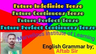 Tense  Future Indefinite Future continuous Future perfect Future perfect continuous tense [upl. by Akihsan844]