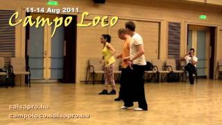 Madeline Rodriguez teaches tricky salsa steps [upl. by Klimesh37]