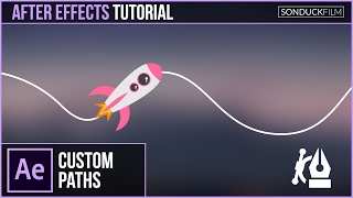 After Effects Tutorial Animate Any Object or Text Along a Custom Path [upl. by Pasho549]