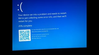 Your device ran into a problem and need to restart error in windows 1110 [upl. by Baras496]