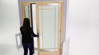 Timber French Doors Frame and Locks In Under 50 Seconds [upl. by Neroled]