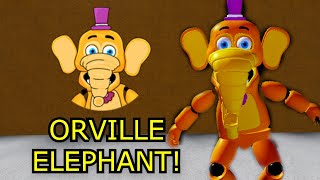 How to get quotORVILLE ELEPHANTquot BADGE  ELEPHANT MORPHSKIN in FNAF NEW SKIN ROLEPLAY  Roblox [upl. by Eenor33]