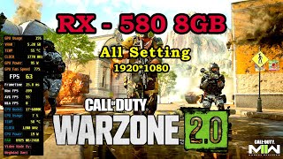 Call of Duty Warzone 2 RX 580 8GB All Setting FPS amp Gameplay amp Benchmark 1080P [upl. by Cecilla]