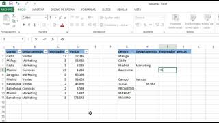 Excel  Función BDMAX y BDMIN [upl. by Davidoff379]