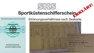 SKS Kartenaufgaben  Detailvideo Strömungsverhältnisse I nach Seekarte [upl. by Alice]