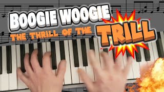 WOW How to Play Boogie Woogie Piano Tremolos and Trills  Tutorial Music Lesson [upl. by Airdnax]