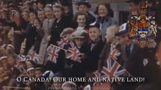 National Anthem of Canada Retro version O Canada pre1980 lyrics [upl. by Orsay]