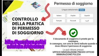 Controllo e ritiro del permesso di soggiornoinformarsi sulle tempisticheonlinecontact center [upl. by Wolfson891]