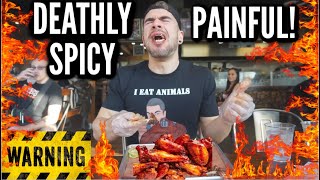 WORLDS HOTTEST CAROLINA REAPER WING CHALLENGE  9 Million Scoville  The Spiciest  WARNING DANGER [upl. by Oshinski]