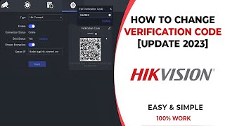 How To Find Hikvision Device Verification Code How to Change Verification Code Hikvision DVR [upl. by Norton]