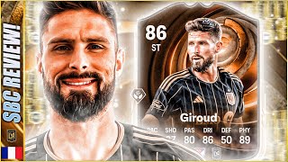 86 RATED ULTIMATE SUCCESSION OLIVIER GIROUD SBC REVIEW IN EAFC25 [upl. by Eskill]