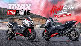 TMAX TURBO HIGHSIDE  SCOOTER VS MOTO [upl. by Zetta]