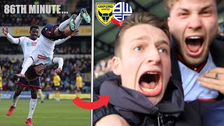 Away end scenes as Bolton comeback TWICE to win [upl. by Eillime927]