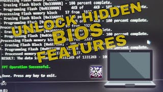 LAPTOPPC modded BIOS how unlock ADVANCED SETUPSETTINGS hidden and secret features [upl. by Paehpos]