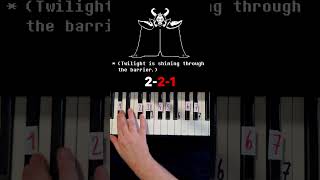 Undertale Bergentrueckung Piano Tutorial shorts [upl. by Tooley]