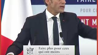 Plan pauvreté  les cinq principales annonces d’Emmanuel Macron [upl. by Eimmelc]